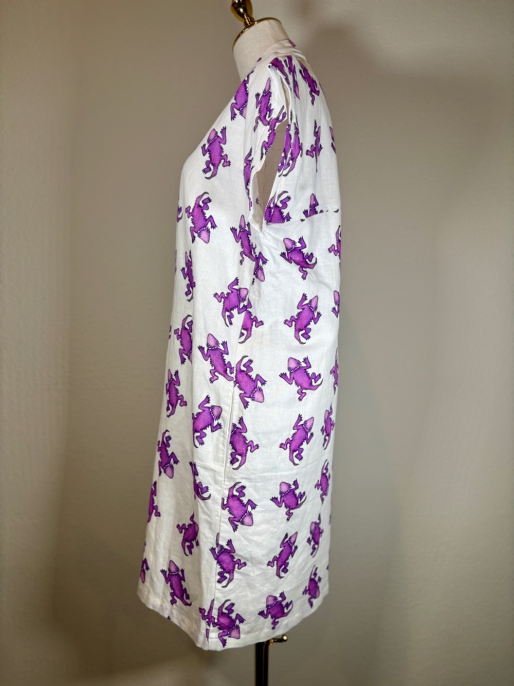 Brooke Wright Nancy Cotton-Linen Blend Dress Animal Collection Size Medium - Picture 2 of 12